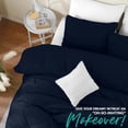 thumbnail image 4 of Juego de fundas de edredón Utopia Bedding de 3 piezas, color azul marino, 4 of 8