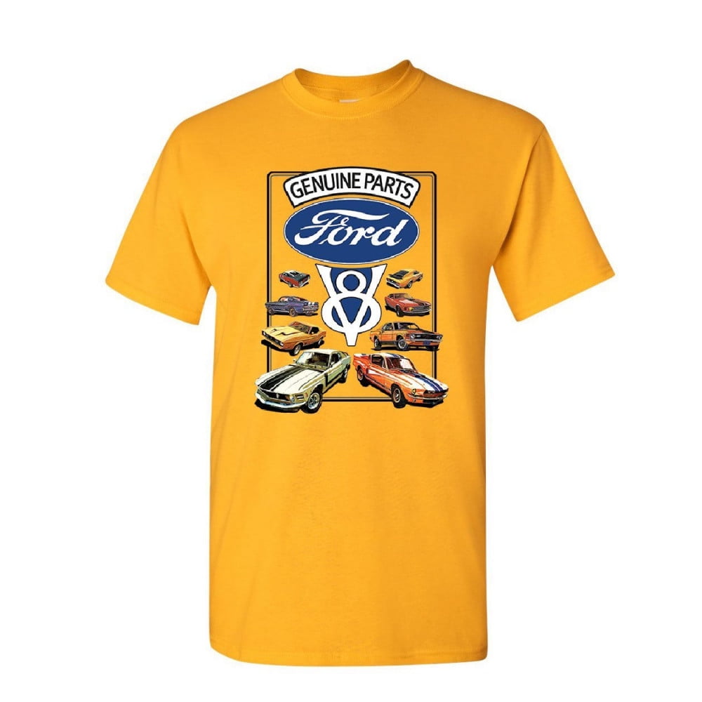 Tee Hunt Ford Genuine Parts T-Shirt American Classic Muscle Cars V8 ...