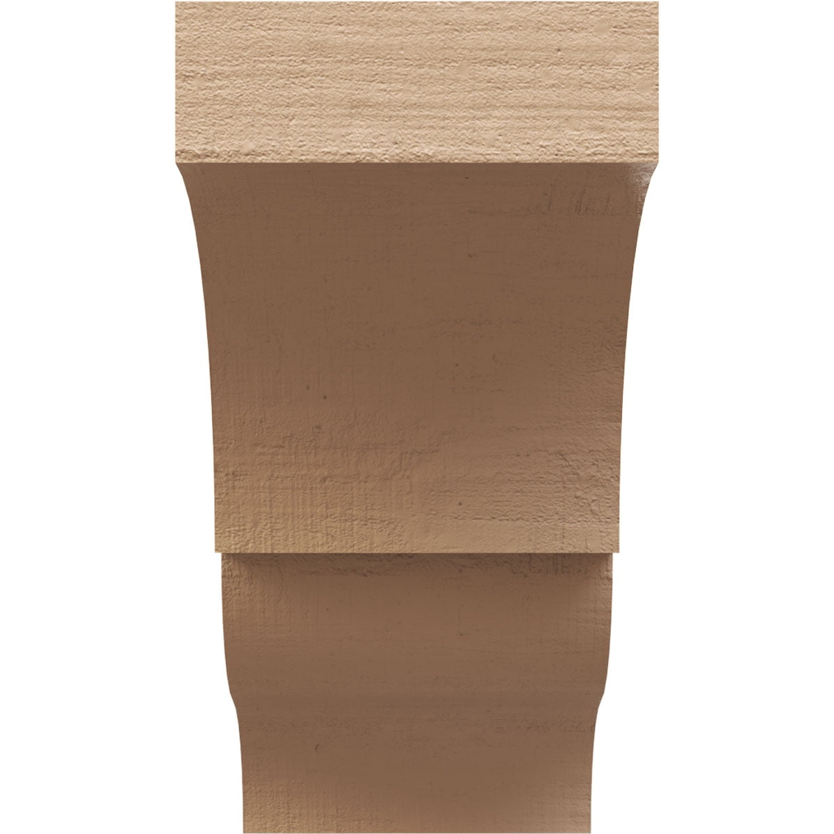 10"W x 20"D x 20"H Classic Asheboro Rough Cedar Woodgrain TimberThane Corbel, Primed Tan