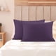 thumbnail image 1 of Juego de fundas de almohada con cremallera de microfibra suave PiccoCasa de 2, ciruela estándar, 1 of 7