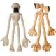 thumbnail image 1 of piezas de peluche de doble cabeza [21,5 pulgadas] para niños, peluche de terror, regalo de cumpleaños, muñecos de peluche interactivos para niños y niñas (blanco roto y amarillo)., 1 of 5