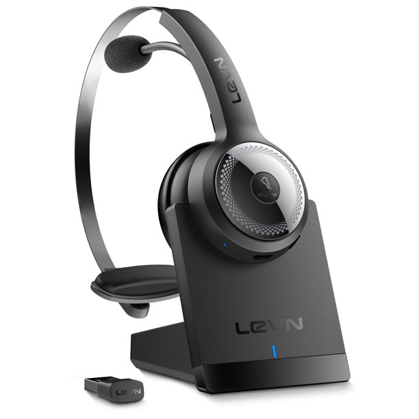 Auriculares inalámbricos LEVN Bluetooth con micrófono y cancelación de ruido