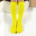 thumbnail image 5 of StSilkitty Girl's Knee High Socks Ruffle Solid Color Breathable Dress Socks Lightweight Soft School Uniform Socks, 5 of 6