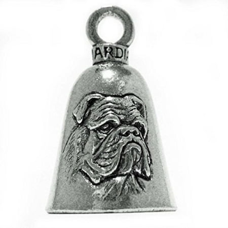 Motorcycle Ride Bell Guardian® Bulldog Breed Dog Motorcycle Biker Luck Gremlin Riding Bell or Key Ring ()