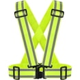 thumbnail image 1 of SHAR (1, YELLOW) High Visibility Reflective Safety Vest - Lightweight, Adjustable & Elastic - High Visibility Running Gear for Jogging, Walking, Cycling, Construction Workers, Motorcycl, 1 of 5