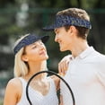 thumbnail image 6 of Sikiie Uncaria Flower Sun Visor Hat Adjustable Velcro Golf Visor Sports Sunscreen Visor Hat for Outdoor Activities, 6 of 7