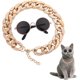 thumbnail image 1 of Gafas de sol para gatos, protección UV para gatos, gafas de sol retro clásicas para perros pequeños, gafas de sol redondas para muñecas, fiesta, cosplay, disfraces, accesorios para fotos TUNC Sencillez, 1 of 5