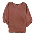 thumbnail image 1 of Alfani Blusa sin mangas con burbujas para mujer, marrón, mediana, 1 of 1