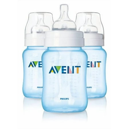 Philips Avent Classic Baby Bottle, Blue, 9 Ounce, 3 Pack