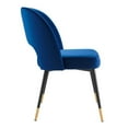 thumbnail image 2 of Modway Rouse Performance Velvet Dining Side Chair in Navy, 2 of 6