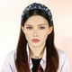 thumbnail image 2 of Diadema de mujer con nudos de cristal perlado Unique Bargains Estilo clásico y casual Diadema para mujeres Azul profundo 5.24"x1.97", 2 of 7