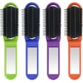 thumbnail image 1 of BEMS-4 piezas (púrpura+azul+verde+naranja)Cepillo de pelo plegable, compacto, 1 of 5