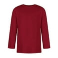 thumbnail image 2 of Men's Solid Color Three Quarter Sleeve T Shirt Crew Neck Work Casual Base Layer XXXXL, 2 of 6