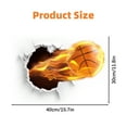 thumbnail image 3 of WSNIJFU 3D Broken Wall Basketball Stickers Basketball Wall Stickers Decorative Wall Art Stickers Basketball Lovers Sports Themes, 3 of 8