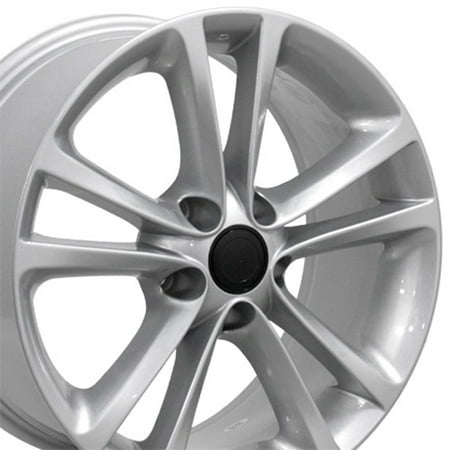 OE Wheels 17 Inch Fits Volkswagen GTI Jetta EOS CC Tiguan Rabbit Passat Golf Beetle VW CC Style VW19 Painted Silver 17x8 Rim Hollander (Best Paint For Wheel Rims)