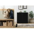 thumbnail image 3 of South Shore Morgan Small 2-Door Storage Cabinet, in Pure Black, 3 of 14