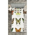 thumbnail image 3 of Ambesonne Butterfly Quilted Bedspread Set 2 Pcs, Spring Bugs Pattern, Twin Size, Multicolor, 3 of 3