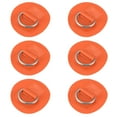 thumbnail image 1 of 6uds 6cm D Anillo Parche Almohadilla PVC Inoxidable Acero para Surf Tabla naranja, 1 of 1