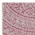thumbnail image 5 of SAFAVIEH Courtyard Josiah Floral Medallion Indoor/Outdoor Runner, 2'3" x 8', Light Grey/Fuchsia, 5 of 7
