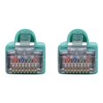 thumbnail image 4 of Eaton Tripp Lite Series Cat6a 10G Snagless Shielded STP Ethernet Cable (RJ45 M/M), PoE, Aqua, 5 ft. (1.52 m) - Patch cable - RJ-45 (M) to RJ-45 (M) - 5 ft - STP - CAT 6a - snagless, stranded - aqua, 4 of 4