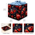thumbnail image 3 of Seven Starred Iadybird Foldable Clothes Storage Bins with Handle, 10.8"x10.5"x10.6", Large Capacity Toy Box, 3 of 6