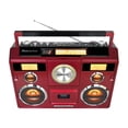 thumbnail image 3 of Estación de Sonido Estéreo Boombox Rojo con Bluetooth y Grabadora de Casete, 3 of 6