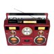 thumbnail image 3 of Estación de Sonido Estéreo Boombox Rojo con Bluetooth y Grabadora de Casete, 3 of 6