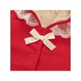 thumbnail image 5 of Liacowi Baby Girl Christmas Wool Blend Winter Hooded Red Poncho Jacket Coat Outerwear Cloak, 5 of 8