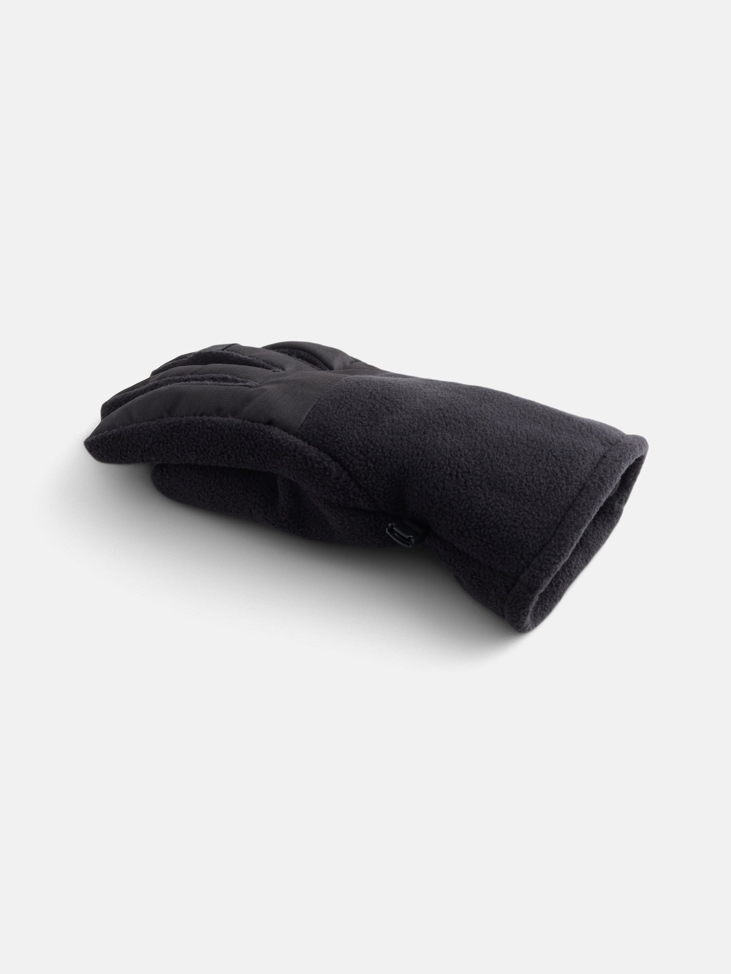 Ozark Trail Women's Fleece Tech Ski Gloves, Black Soot, S/M