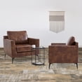 thumbnail image 5 of MCombo Modern Accent Chair, Faux Leather Upholstered Lounge Armchair, Single Sofa Chairs for Living Room Office 4629, 5 of 9