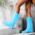 thumbnail image 5 of LWITHSZG Rain Shoes for Women Waterproof PVC Knee High Rain Boots Durable Mud Non Slip Booties for Gardening Farming Outdoor Rainy Size 35, 5 of 8