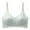 Green, variant on SMihono Women's Everyday V Neck Bralettes Padded Smoothing with Seamless Stretch Wireless Lightly Lined Comfort Bra Blue M