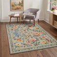 thumbnail image 3 of 2x7 Area Rugs for Hallway Machine Washable Non Slip Low Pile Indoor Vintage Floral Runner, Printed Floor Mat for Laundry Room, Bedroom, Bathroom, Entryway, Corridor, Dusty Sage Floral, 3 of 4