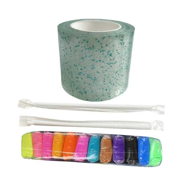 Kit de burbujas, juguete educativo, 5 cm x 1 m, nano juguete, cinta de soplado para fiestas, manualidades, niños Estilo B