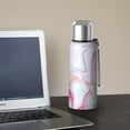 thumbnail image 5 of 20oz Stainless Steel Vacuum Insulated Coffee Mug with Tea Infuser and Cup Lid, Liquid & Marble Print, 5 of 6