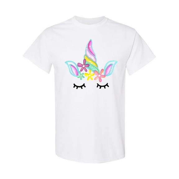 Inktastic Unicorn Face T-Shirt