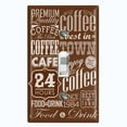 thumbnail image 1 of Metal Light Switch Plate Cover Cafe Diner Coffee Sign Brown COF036, 1 of 13