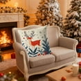 thumbnail image 4 of Seyotauo Winter Christmas Pillow Covers 18x18 Inch Blue Xmas Tree Decorative Throw Pillowcases Outdoor Holiday Seasonal Farmhouse Cushion Cases Decor for Sofa Couch Bed, 4 of 6