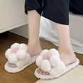 thumbnail image 2 of Vedolay Slippers for Women Warm Home Slipper Outdoor Slippers Lightweight Home Shoes White,39, 2 of 5