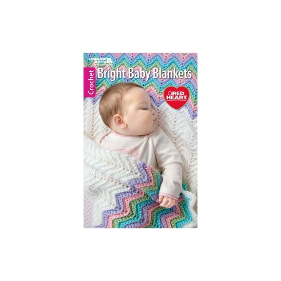 Leisure Arts Bright Baby Blankets Crochet Book