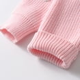 thumbnail image 7 of CAICJ98 Toddler Baby Girl Knit Sweater Bow Embroidery Chunky Sweatshirt Tops Oversized Warm Christmas Fall Clothes (Pink,6-9 Months), 7 of 7