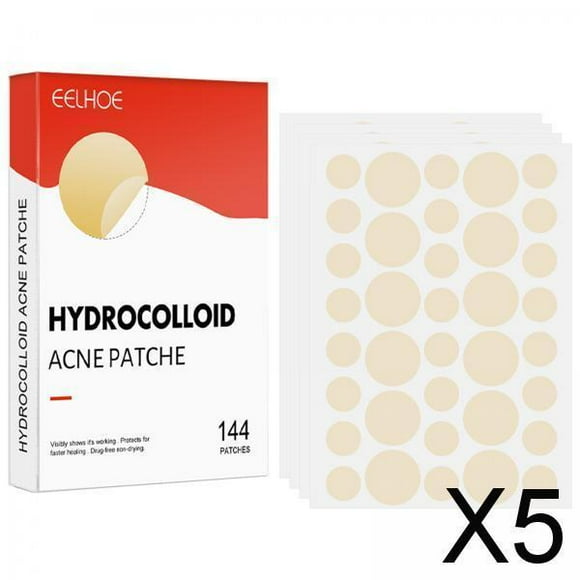 Runquan 5xSet of 144 Hydrocolloid Pimple Patches for Marks Blemishes Zits 5 Pcs