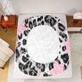 thumbnail image 5 of Feelyou Leopard Cheetah Print Queen Sheet Sets, Polkadots Stars Bed Set, 4 Pieces, 5 of 7