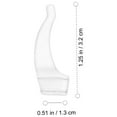 thumbnail image 3 of GAXIRE 20 pares de almohadillas de silicona antideslizantes para gafas (transparentes), 3 of 4