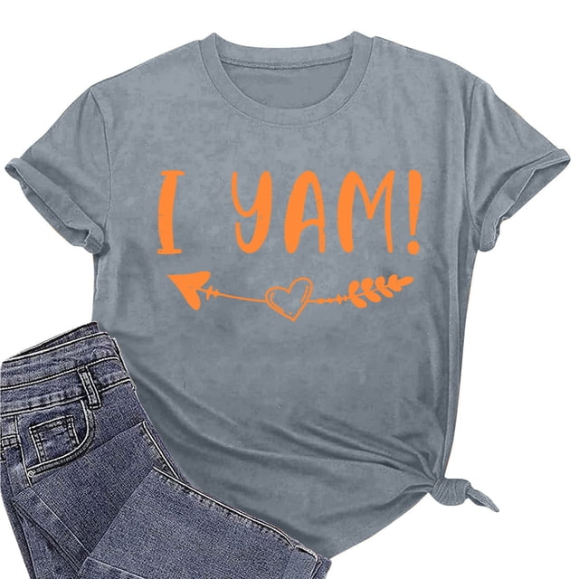 Meichang Chemises pour Femmes Joyeuse Saint-Valentin Hauts Imprimé Cœur d'Amour Tee Tops Manches Courtes Coupe Ample Col Rond Printemps Hauts Décontractés T-Shirts de Vacances