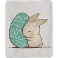 thumbnail image 2 of SKYSONIC Velvet Plush Throw Thermal Blanket - 4x5FT - Easter Bunny Egg Printed for Couch Bed Sofa Car, 2 of 5