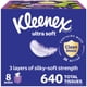 thumbnail image 1 of Kleenex - Pa&ntilde;uelos faciales ultra suaves, 8 cajas de cubo, 80 pa&ntilde;uelos por caja, 3 capas, el embalaje puede variar, 1 of 9