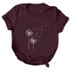 thumbnail image 1 of Blusa de camiseta informal con estampado de manga corta y cuello redondo de verano para mujer a la moda Fridja  hjk1198, 1 of 4
