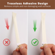 thumbnail image 5 of Paquete de 18 Colgadores de Cuadros con Diseño de Dientes de y Tiras Adhesivas Extraíbles. Colgar Cuadros en la Pared Sin Clavos., 5 of 5