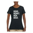 thumbnail image 2 of Wild Bobby, Mama. Mommy. Mom. Bruh. Mother's Day Womens Graphic Tee, Black, Small, 2 of 6